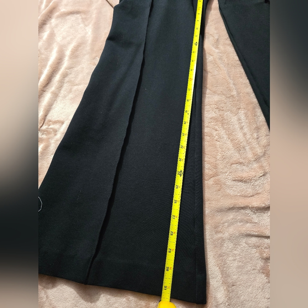 Spanx Ponte Perfect Fit Hi-Rise Flare Pants Tall Seamed Leg Black Pull-on Sz 1x - Picture 5 of 9